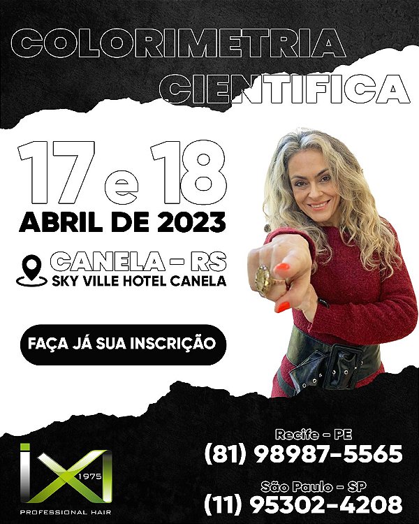 Curso de Colorimetria Cientifica em Canela-RS  ABRIL 2023