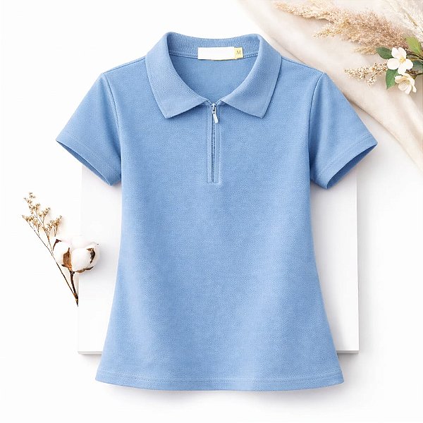 TSHIRT POLO C/ZIPER M/GG