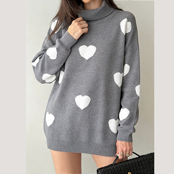 BLUSA MODAL CORAÇÃO  P/M   G/GG