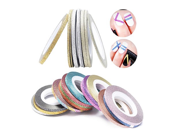 Fitas Glitter - Adesiva - Películas - uN