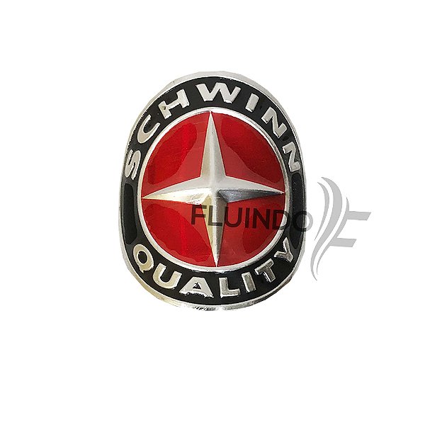 Plaqueta Emblema Adesivo Ciclismo Para Bike Alumínio Schwinn Quality