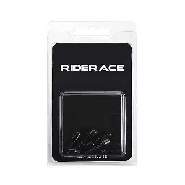 Parafuso M5 Preto Mesa Bike Mtb Speed 6 Unidades - Riderace