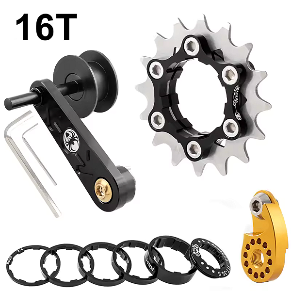 Catraca K7 Muqzi Kit Conversão Velocidade Única 16 Dentes