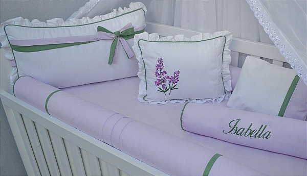 kit berço lavanda