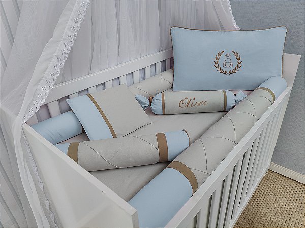 Kit berço urso azul