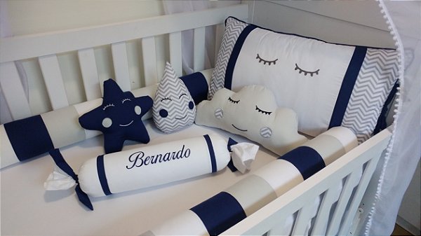 kit berço sonho marinho