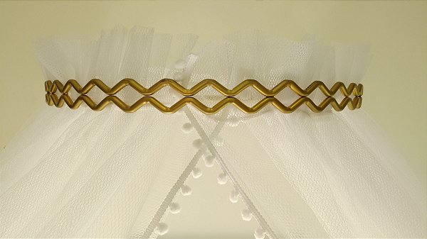 dossel coroa de cristo com tule