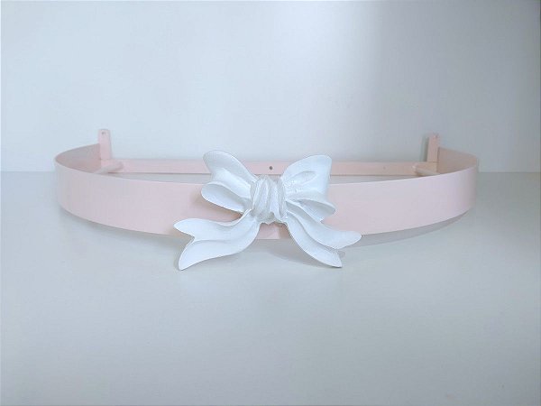 dossel rosa seco laço branco