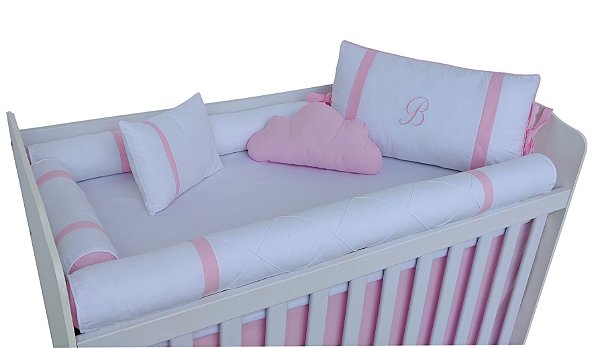 kit berço branco menina