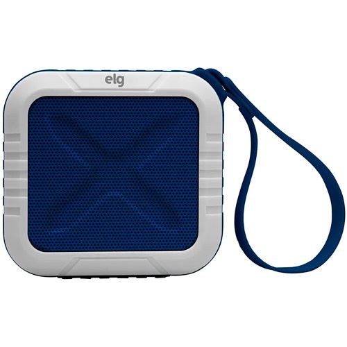 Caixa de Som Bluetooth - Resistente a água IP66 - Azul/Branco - ELG - PWC-AUDBL-NB