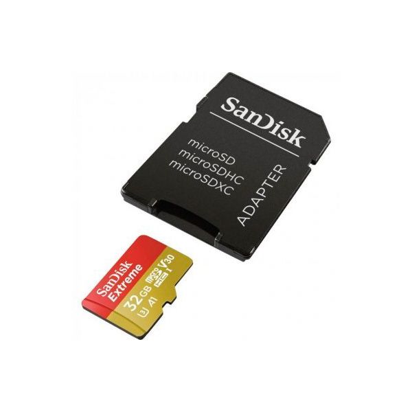 Cartão de Memória SanDisk Micro SD Para Câmera de Ação 32GB UHS-I com Adaptador SDSQXAF-032G-GN6AA