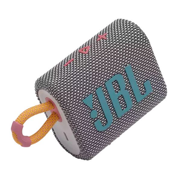 Caixa de Som Bluetooth JBL GO 3 4.2W Cinza proteção IPX7