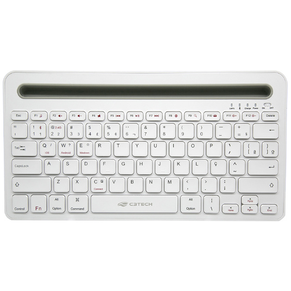 Teclado Multi-Device RC/BT K-BT100WH Branco C3Tech