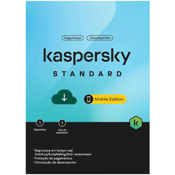 Antivirus Kaspersky Standard Mobile BR 1-Dvc 1Y Bs CARD