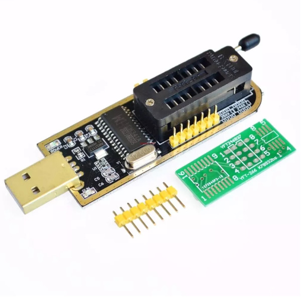 Programador Gravador Eprom Usb Ch341a Flash Spi Bios Ch341