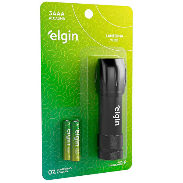 Lanterna de Bolso Com 3 Pilhas Alcalinas 82309 Elgin