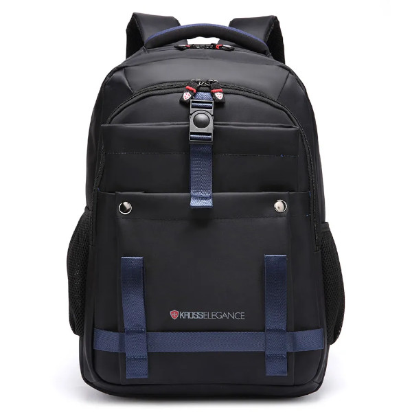 Mochila Kross Elegance Casual Para Notebook 15.6 - KE-BPM40 Preto/Azul