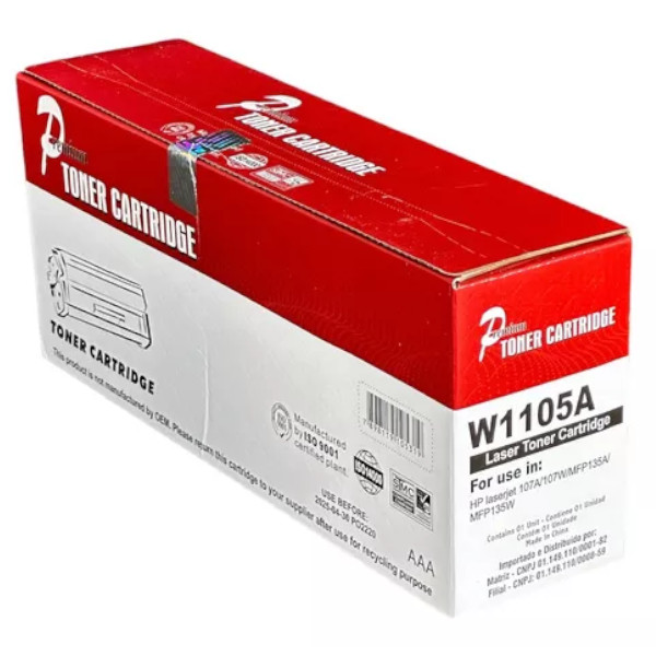 Toner Compatível com HP 105A W1105A Para 107A 107W 135A 135W SEM CHIP 204010218 1K Premium