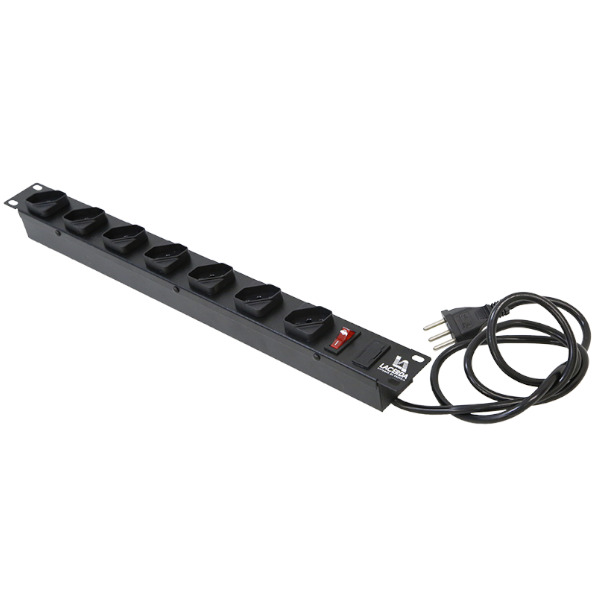 Regua Filtro de Linha para Rack 19" com 07 Tomadas Metalico 250120107-X10 Lacerda