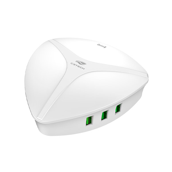 Carregador Universal AC/USB Quick Charge 3.0 UC-Q630WH C3Tech