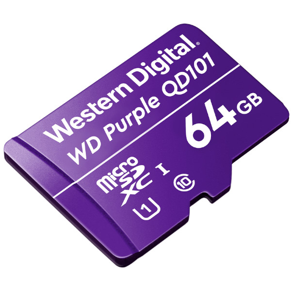 Cartão de Memória Micro-SD 64 GB 32TBW WD Western Digital Purple 4600163