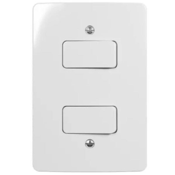 Conjunto 2 Interruptores Paralelos 6a-250v 4x2 Branco Renova PA021374 Margirius