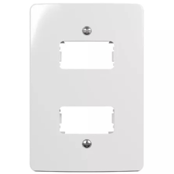 Placa 4x2 2 Postos Horizontal Branco Renova PA021300 Margirius