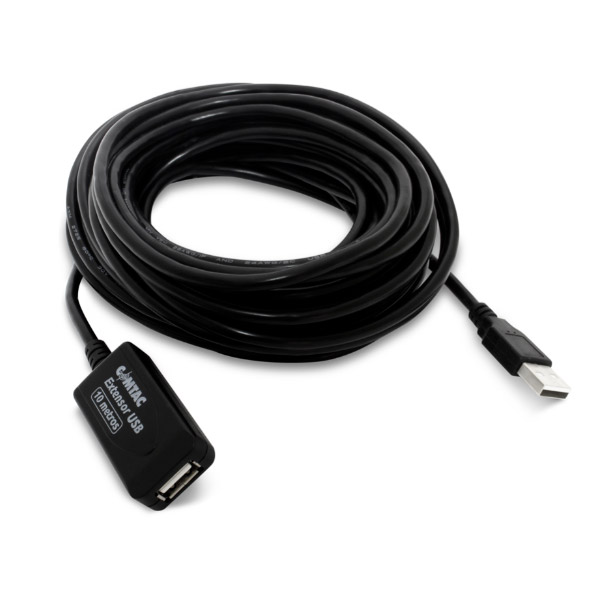 Cabo Extensor USB 2.0 10 Metros AMAF10 com Amplificador de Sinal 28129157 COMTAC