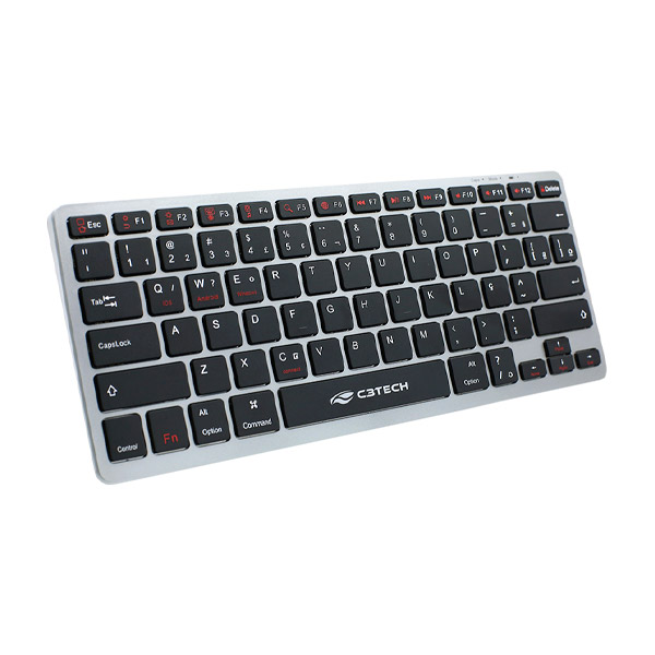Teclado Bluetooth Recarregável K-BT50BK C3Tech