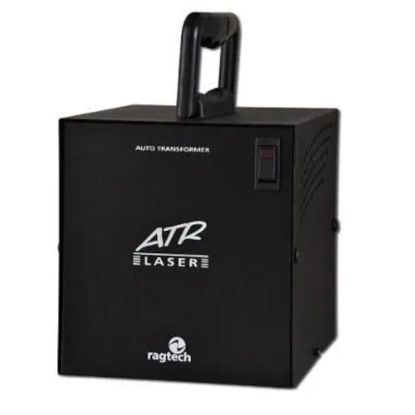 Autotransformador Laser Ragtech 2000VA ATRL 2000PN Entrada 220V Saída 120V com Alça e Disjuntor Preto 20ATL3141
