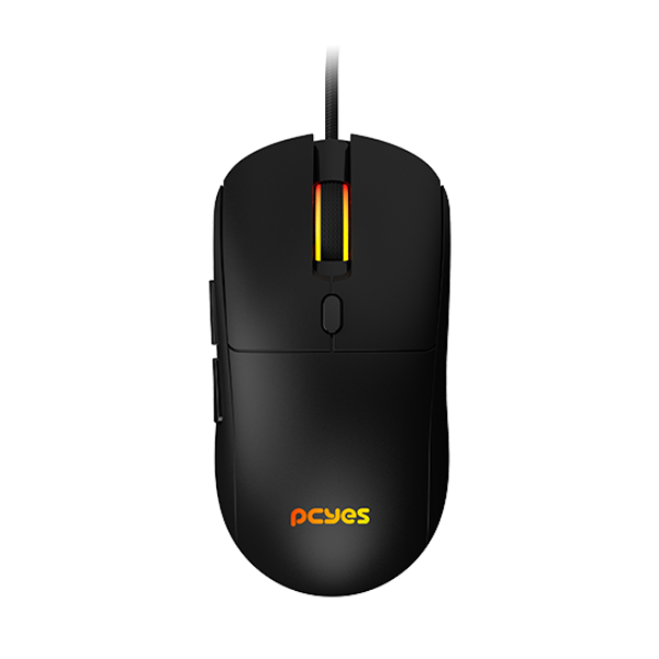 Mouse Gamer Basaran Black Vulcan 12400 DPI RGB 6 Botões PMGBRBV PCYES