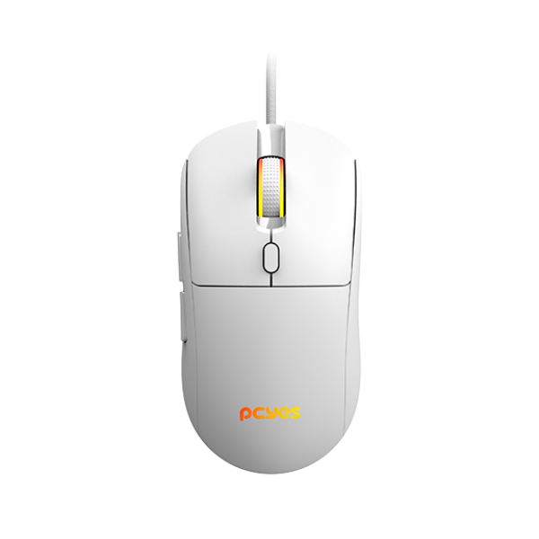 Mouse Gamer Basaran White Ghost 12400 DPI RGB 6 Botões PMGBRWG PCYES