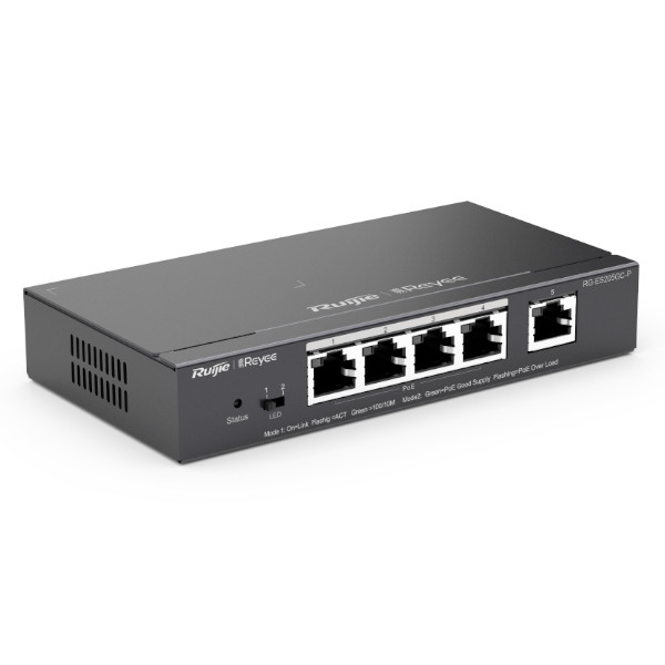 Switch POE Gerenciavel (L2) 05 Portas GE RG-ES205GC-P Ruijie/Reyee