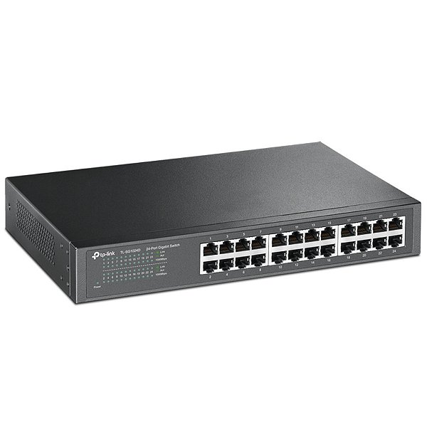 Switch TP-Link TL-SG1024D 24 Portas Gigabit Não Gerenciável Fanless