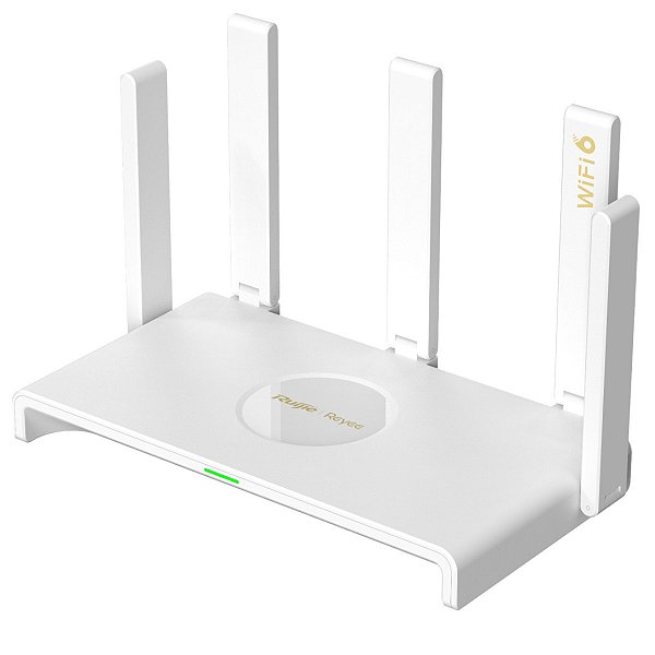 Roteador Wi-Fi 6 Ruijie Reyee RG-EW3000GX Dual-Band AX3000 5 Portas GE SOHO - 2 Portas WAN