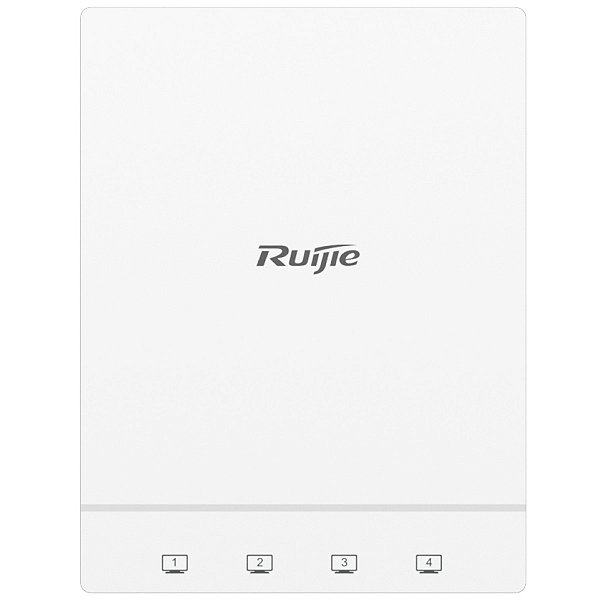 Access Point Ruijie RG-AP180 Wi-Fi 6 Dual-Band Wall Plate PoE Sem Fonte