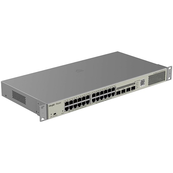 Switch Gerenciável Ruijie Reyee RG-NBS3100-24GT4SFP-P-V2 24 Portas GE PoE+ + 4 SFP Layer 2