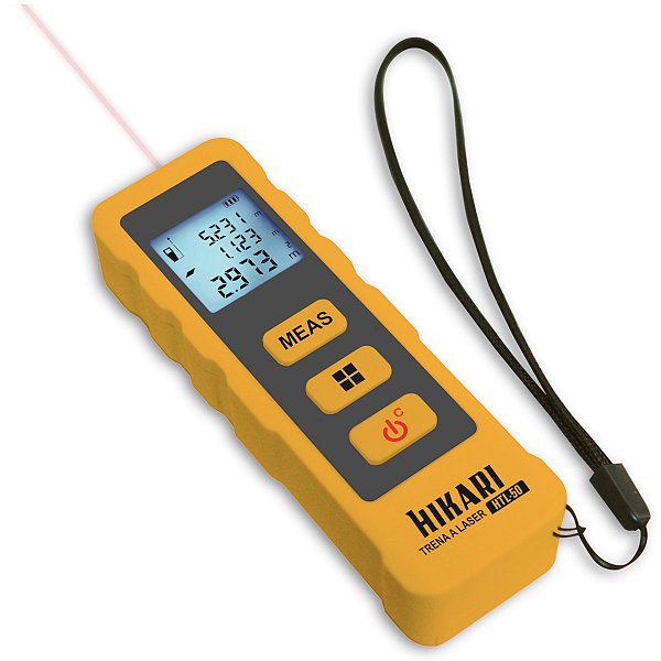 Trena a Laser Digital Hikari HTL-50 21N261 Medidor de Distância Área e Volume Alcance 50m