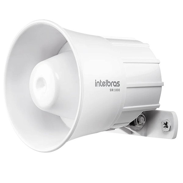 Sirene Piezoelétrica com Fio 105dB Intelbras SIR 1000 4543544 Branca