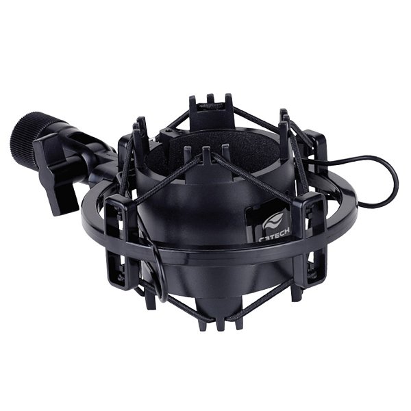 Suporte de Microfone Shock Mount Aranha C3Tech MI-S10BK Preto