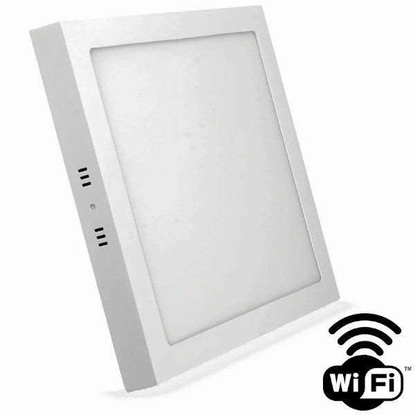 Luminária de Sobrepor Quadrada Inteligente18W 3000-6500K WIFI 48D18WSQWIFI Elgin