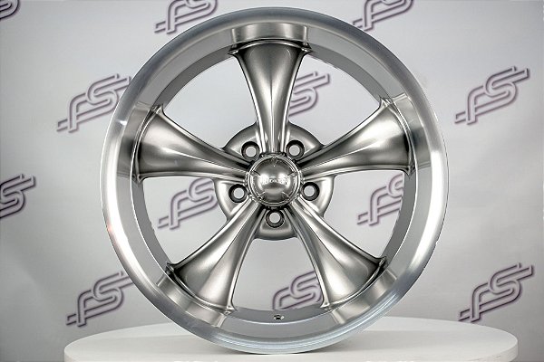 Jogo de Rodas Ridler 695 Grey Aro 18 / Talas 8 e 9,5 / furação 5x114,3