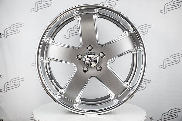 Jogo de rodas U.S Mags Hustler Grafite Borda Diamantada aro 20 /Tala 8 /Furação 5x120