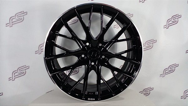 Jogo De Rodas Gisa Forged FF6046 P/ 911/992 Preto Brilhante 5x130 - 20x8,5 E 21X11,5