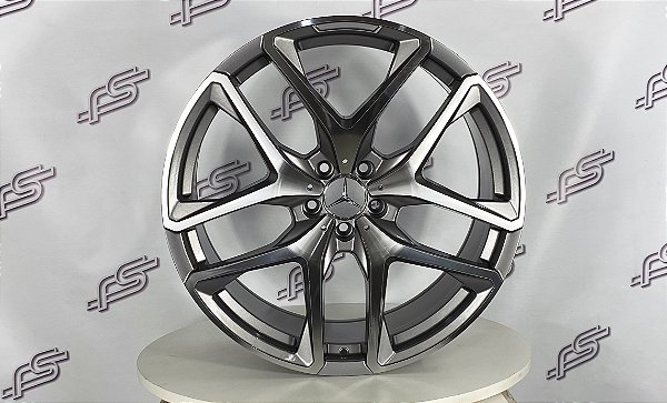 Jogo De Rodas Mercedes GLE Grafite Diamantado 5x112 - 21x10