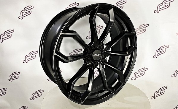 Jogo de Rodas American Racing AR932 Preta  Aro 22 / Tala 9" / Furação 5x115 / Off-set 20 para Challenger e 300 C