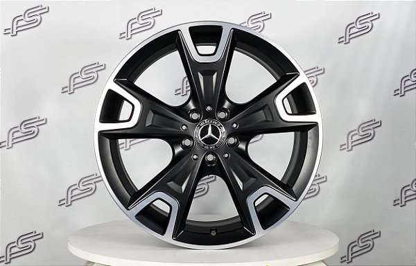 Jogo De Rodas Mercedes Gla 220/250 x156 Original Preta Diamantada Semi-Brilho  5x112 - 19x8