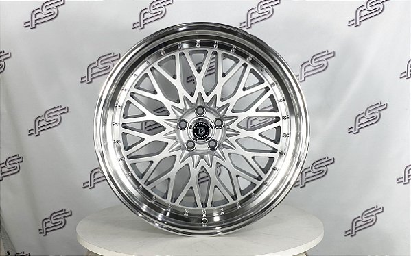 Jogo De Rodas Gisa Flow Forming Cevi Prata 5x100 - 20x8,5