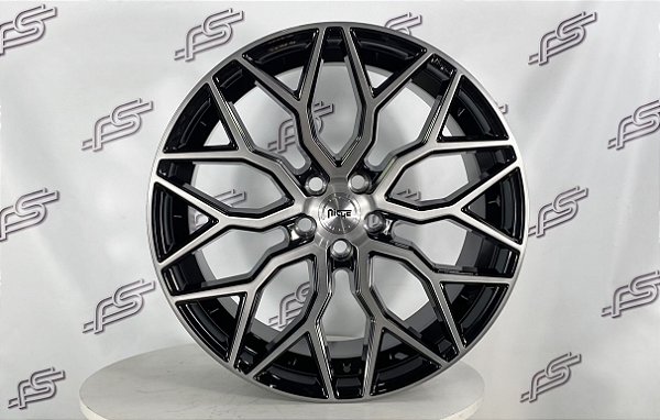 Jogo De Rodas Niche M262 Preto Diamantado 5x120 - 22x10 Offset 30 (Nv)