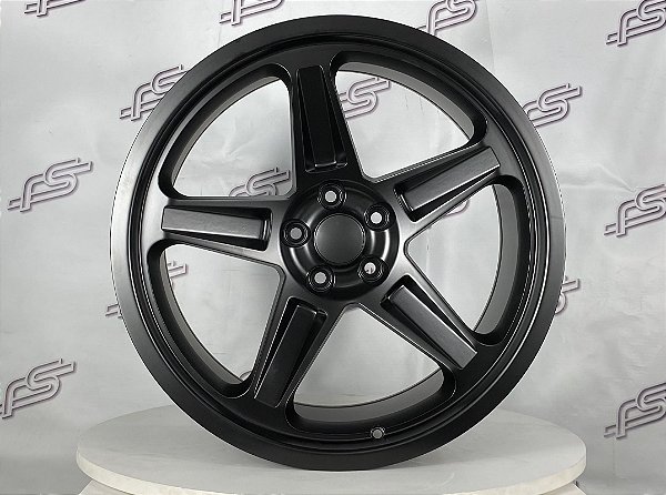 Jogo De Rodas 300C Preto Semi-Brilho 5x115- 20x9,5 e 20x10,5